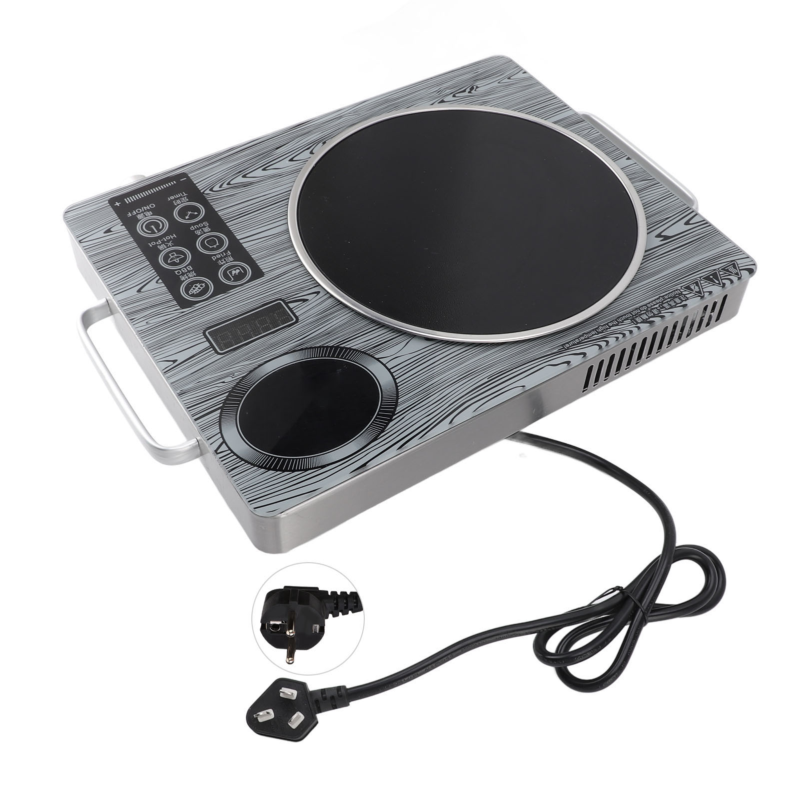 Induction Cooktop Portable - หม้อหุงข้าวไฟฟ้า Touch Control Single Burner เซรามิคแผ่นความร้อนอินฟราเรด