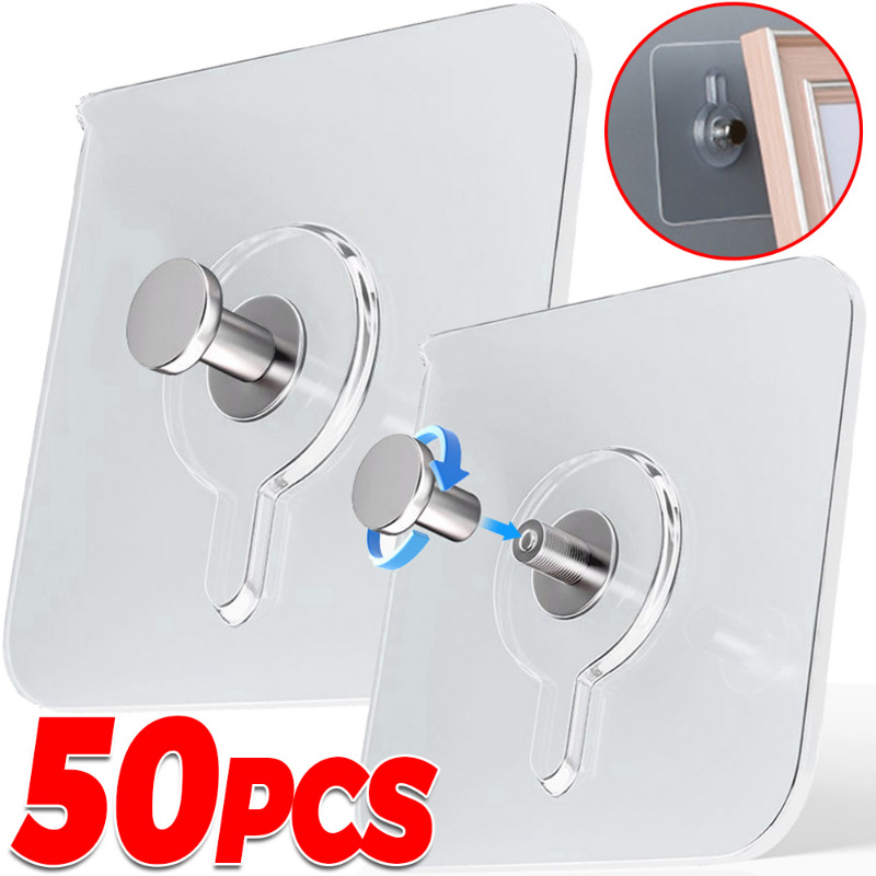 Kitchen Appliances Cabinet - ตะขอแขวนผนังแบบกาวติดแน่น แข็งแรง สำหรับแขวนโปสเตอร์ สติ๊กเกอร์ติดผนัง ตะขอแขวนตู้ ตะขอแขวนชั้นวางของ