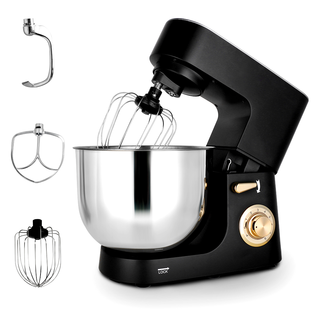 Stand Mixer - เครื่องผสมอาหารแบบตั้งโต๊ะสำหรับใช้ในครัวเรือน กำลังสูง 1800 วัตต์ ความจุ 8