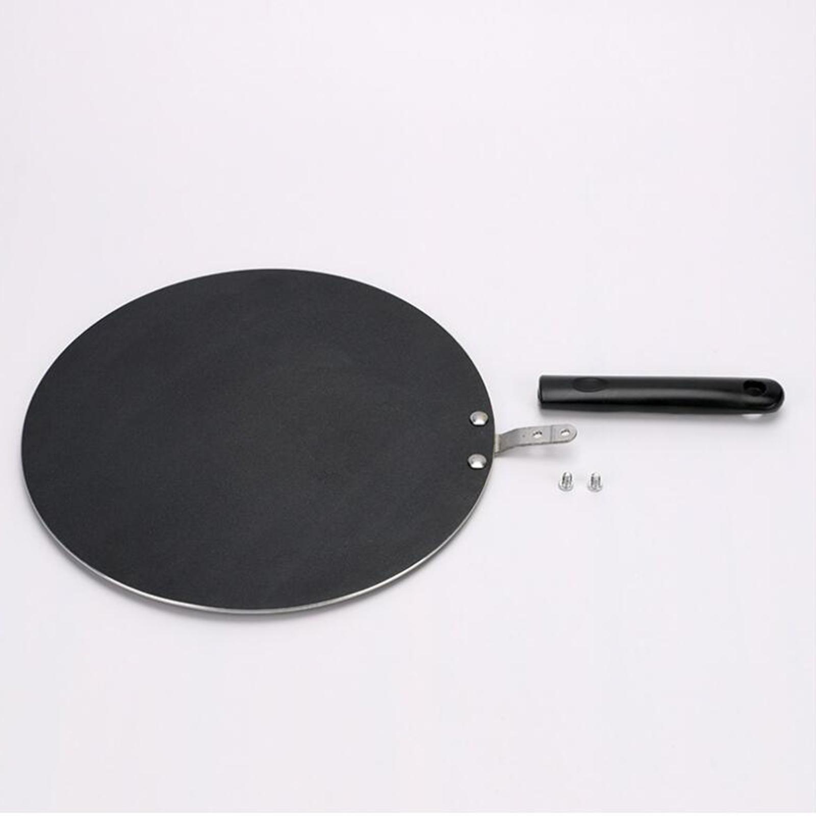Induction Cooktop Portable - กระทะทำแพนเค้กขนาดเล็กแบบกลม เคลือบกันติด กระทะทำแพนเค้กอินเดียแบบพกพา พร้อมที่วางกระทะ สำหรับเตาทำอาหารและบาร์บีคิว
