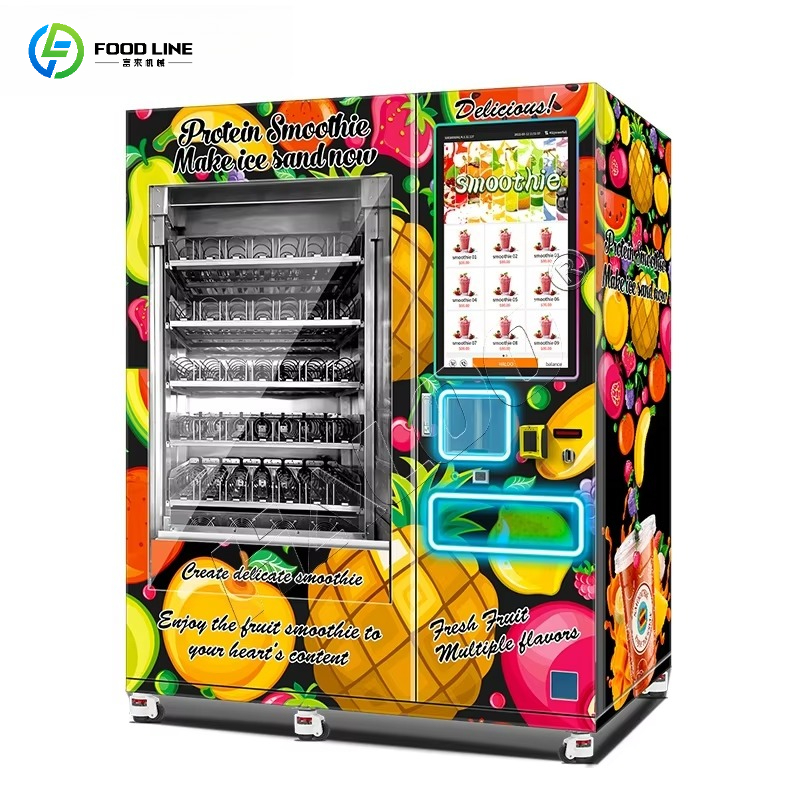 Blender - ผู้จัดจำหน่ายเครื่องขายสมูทตี้แบบกึ่งอัตโนมัติ 24 ชั่วโมง เครื่องปั่นสมูทตี้ผลไม้แช่แข็ง เครื่องปั่นสมูทตี้ผลไม้แบบกำหนดเองได้