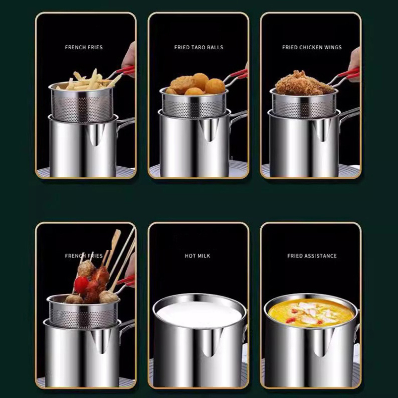 หม้อทอดสแตนเลส 304 พร้อมตะกร้า - Rice Cooker บทวิจารณ์และราคา