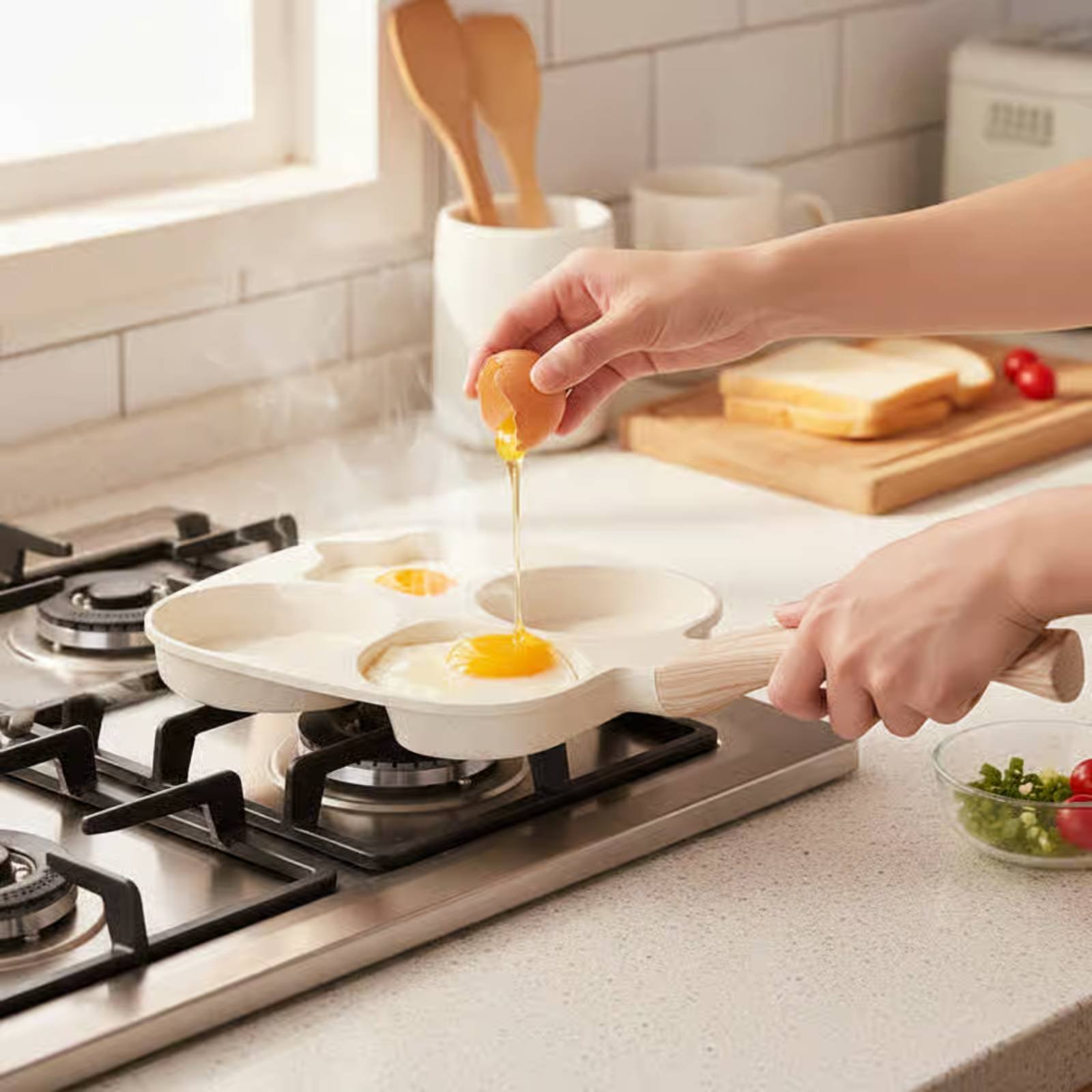 กระทะอาหารเช้าแบบไม่ติดกระทะ ท - Induction Cooker บทวิจารณ์และราคา