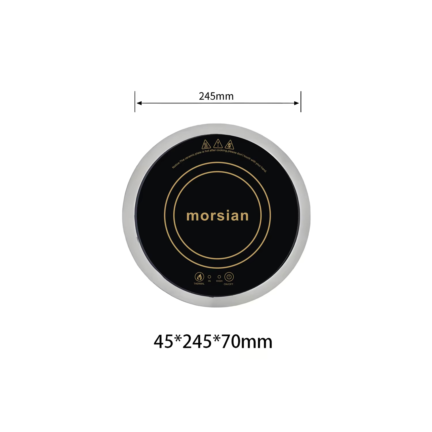 เตาแม่เหล็กไฟฟ้า 800W/1200W 22 - Induction Cooktop Portable บทวิจารณ์และราคา
