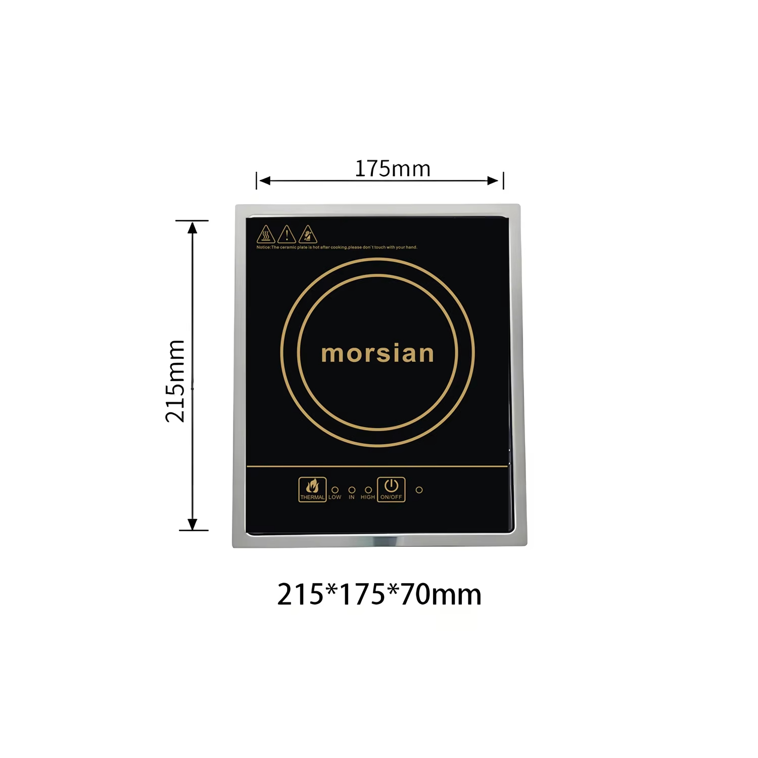 เตาแม่เหล็กไฟฟ้า 800W/1200W 22 - Induction Cooktop Portable บทวิจารณ์และราคา