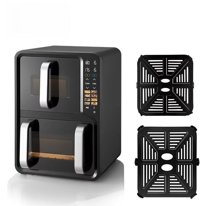 หม้อทอดไร้น้ำมันแบบสองช่อง ขนา - Air Fryer บทวิจารณ์และราคา