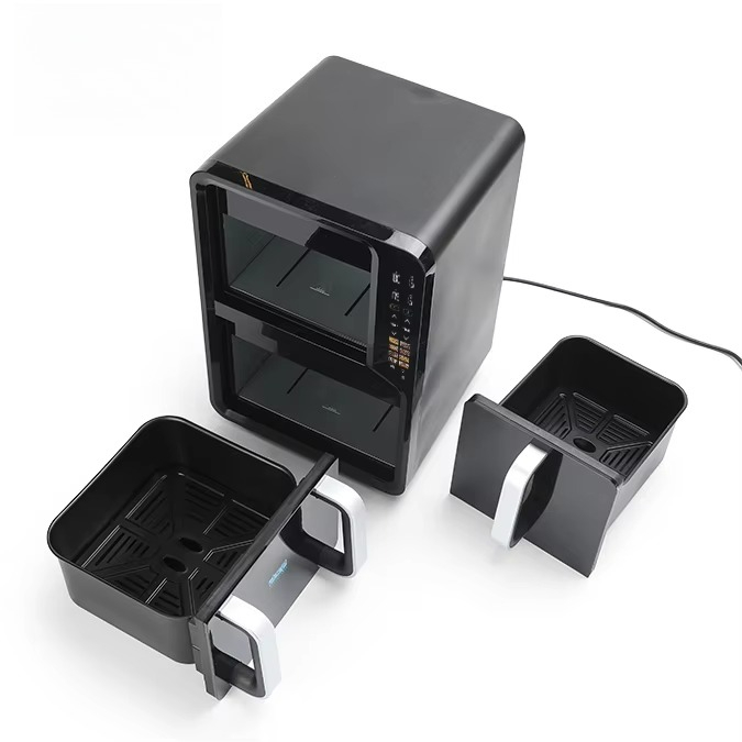 หม้อทอดไร้น้ำมันแบบสองช่อง ขนา - Air Fryer บทวิจารณ์และราคา