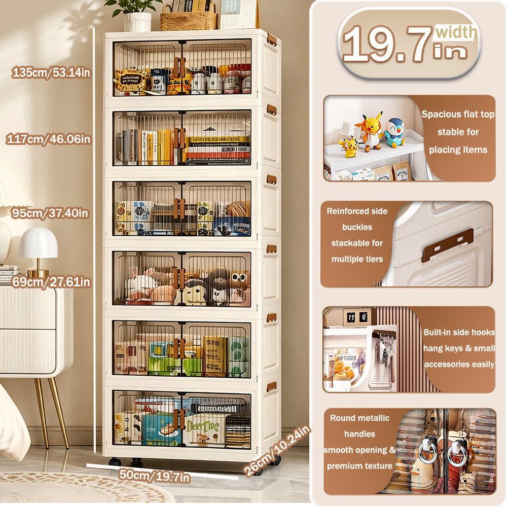 ตู้เก็บของแบบพับได้ขนาด 19.7 น - Kitchen Appliances Cabinet บทวิจารณ์และราคา