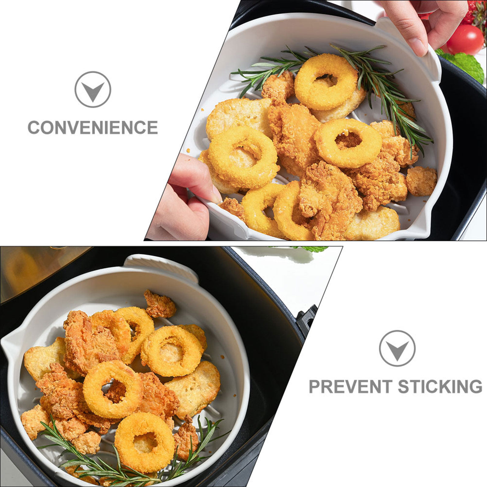 แผ่นรองอบซิลิโคนสำหรับหม้อทอดไ - Air Fryer บทวิจารณ์และราคา