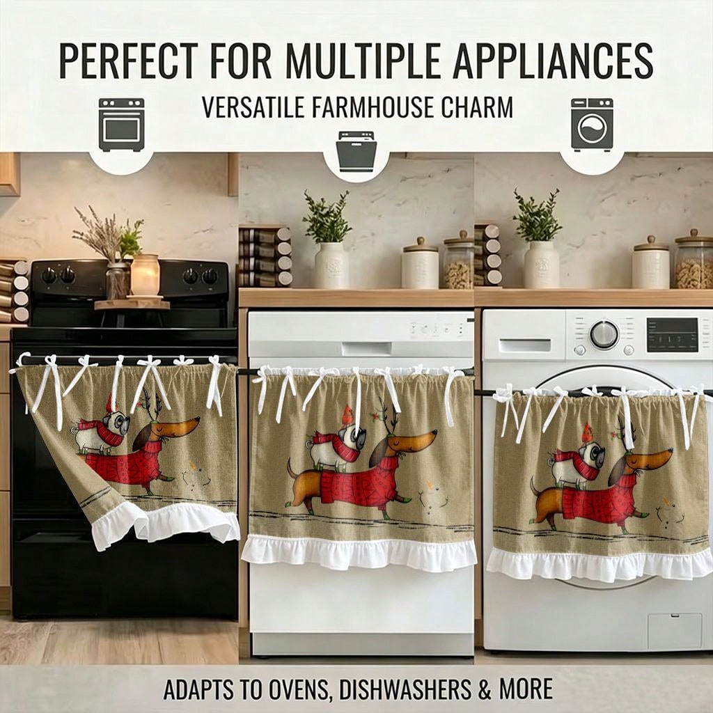 ผ้าคลุมเตาในครัว 1 ชิ้น, ผ้าม่ - Kitchen Appliances Cabinet บทวิจารณ์และราคา