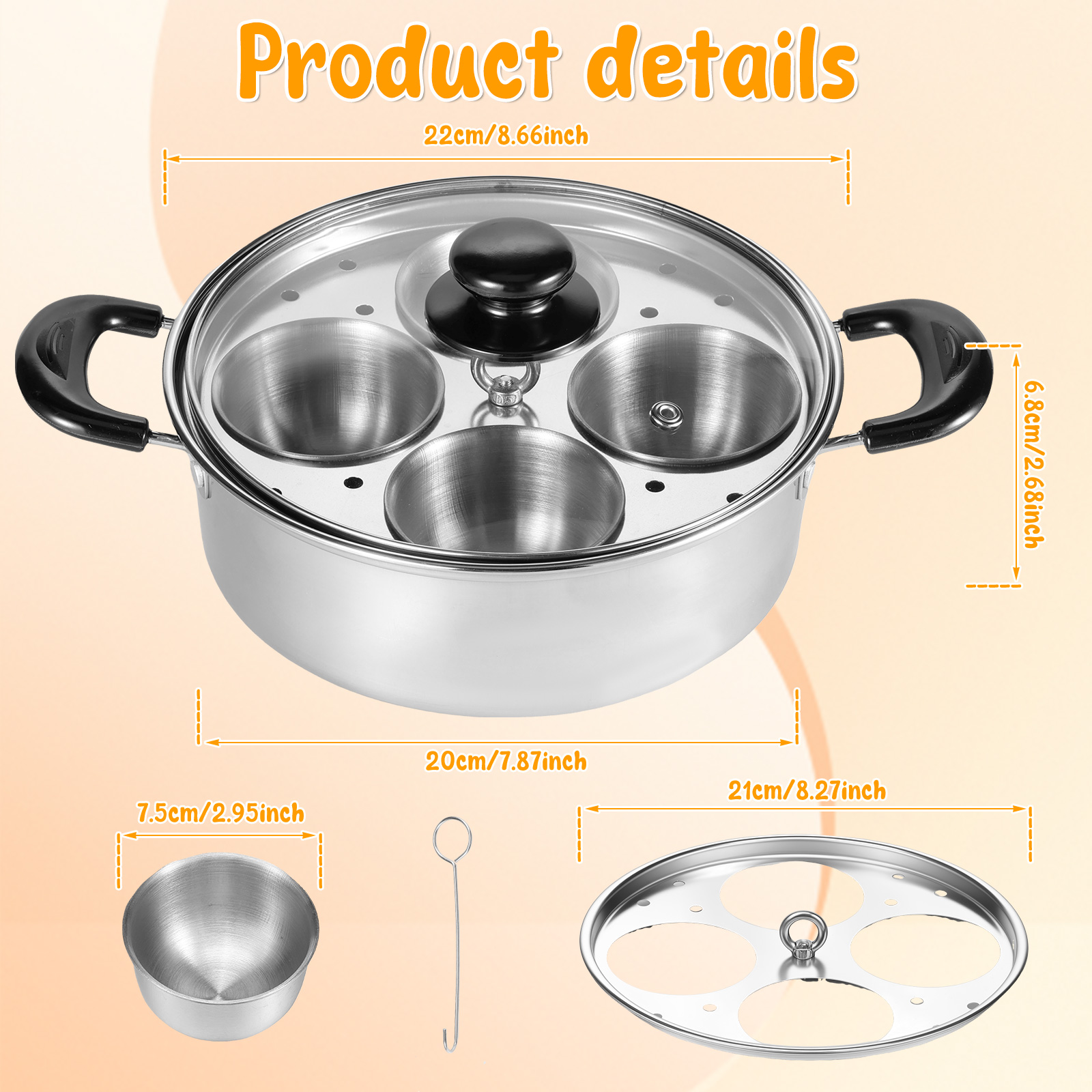 ไข่ Poacher สแตนเลสสตีลไข่ Mak - Induction Cooktop Portable บทวิจารณ์และราคา
