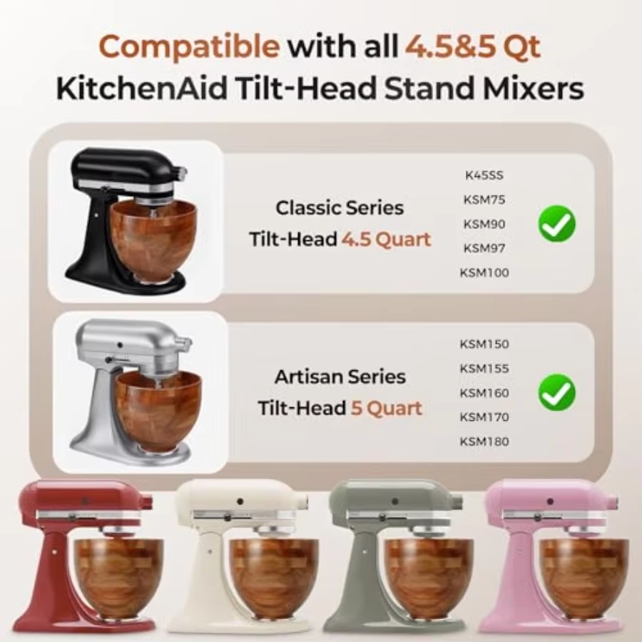ชามผสมสำหรับเครื่องผสมอาหารแบบ - Stand Mixer บทวิจารณ์และราคา