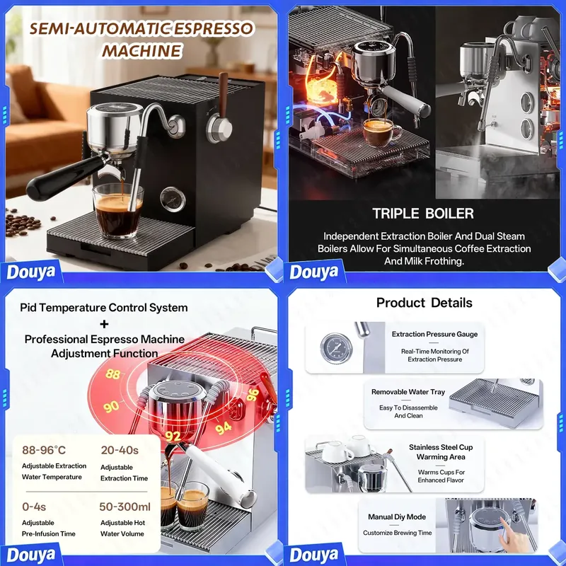 เครื่องชงกาแฟเอสเพรสโซ่กึ่งอัต - Coffee Maker บทวิจารณ์และราคา