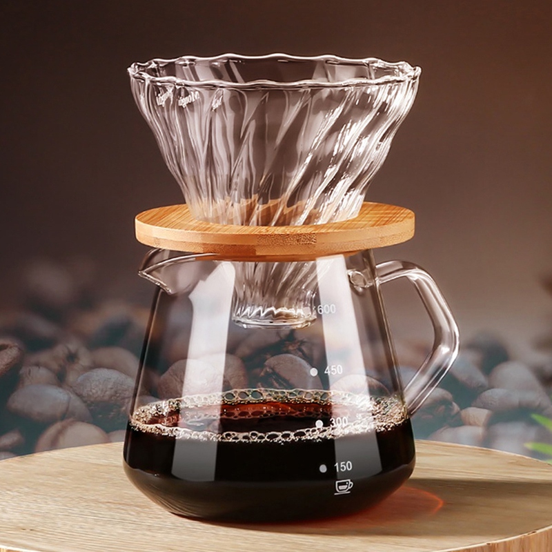 ถ้วยกรองกาแฟพร้อมขาตั้งไม้ 600 - Coffee Maker บทวิจารณ์และราคา